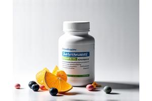 Flacone di integratore multivitaminico